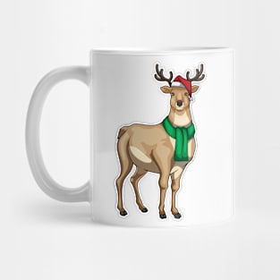 Reindeer Christmas Scarf Mug